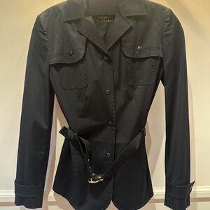 Fendi Women's Dark Utility Jacket with Belt
